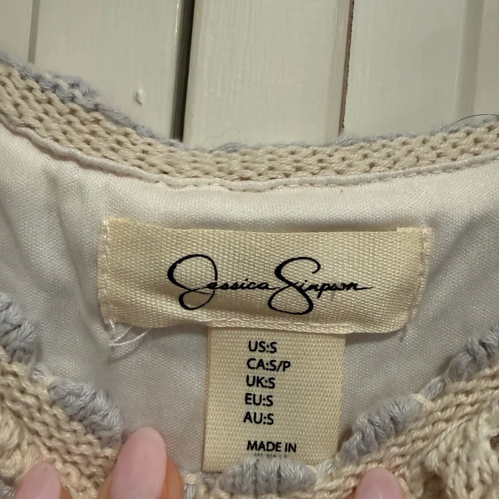 Jessica Simpson crochet set EUC size small - Picture 3 of 4